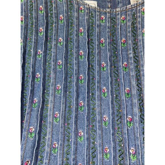 Cottage Core Denim Dress - Picture 10 of 11